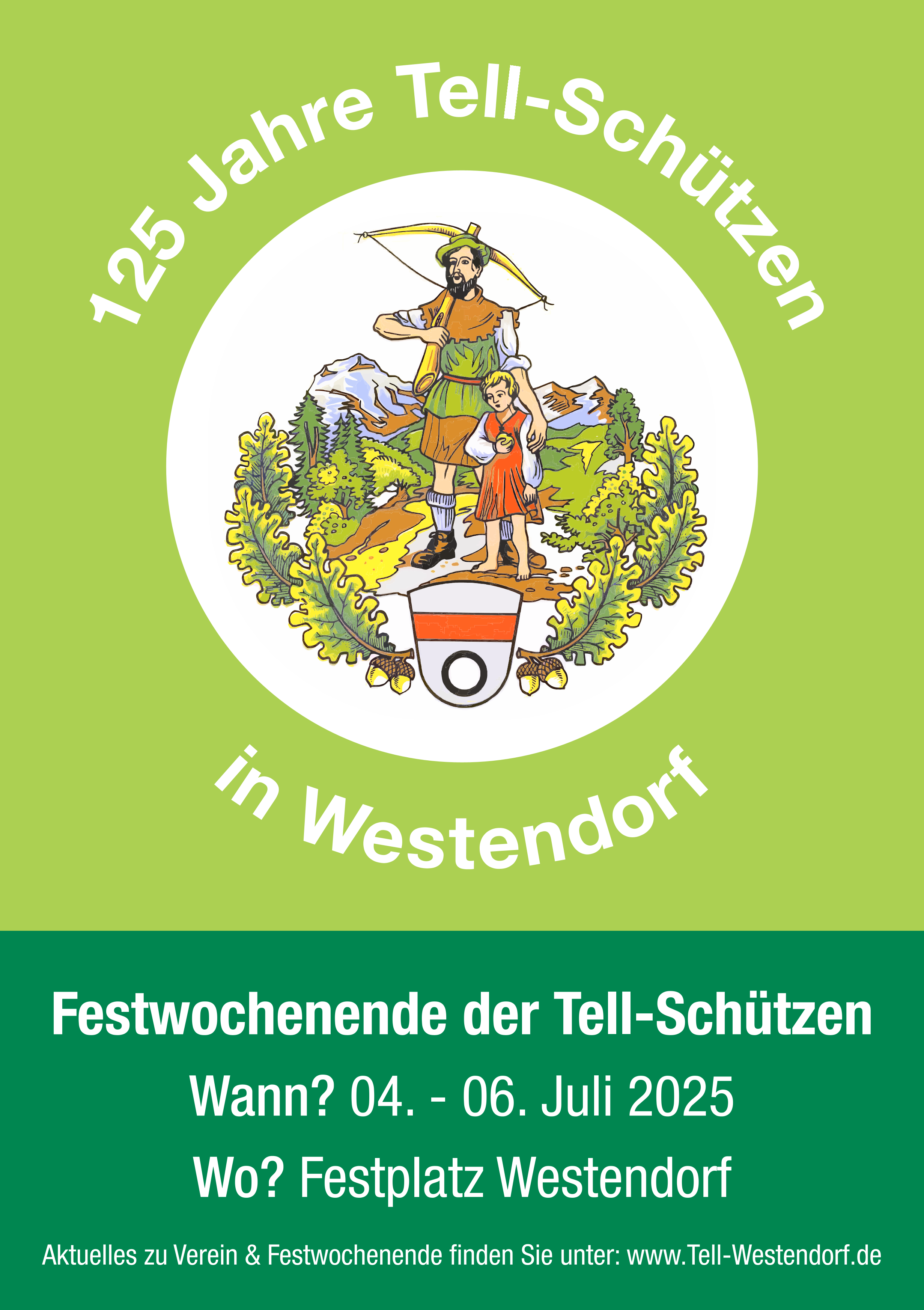 Flyer 125 Jahre Tell-Schützen Westendorf (Front)